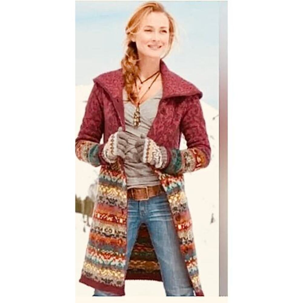 SUNDANCE COPENHAGEN
LAMBSWOOL FAIR ISLE NORDIC HEAVYWEIGHT CARDIGAN
Petite Large